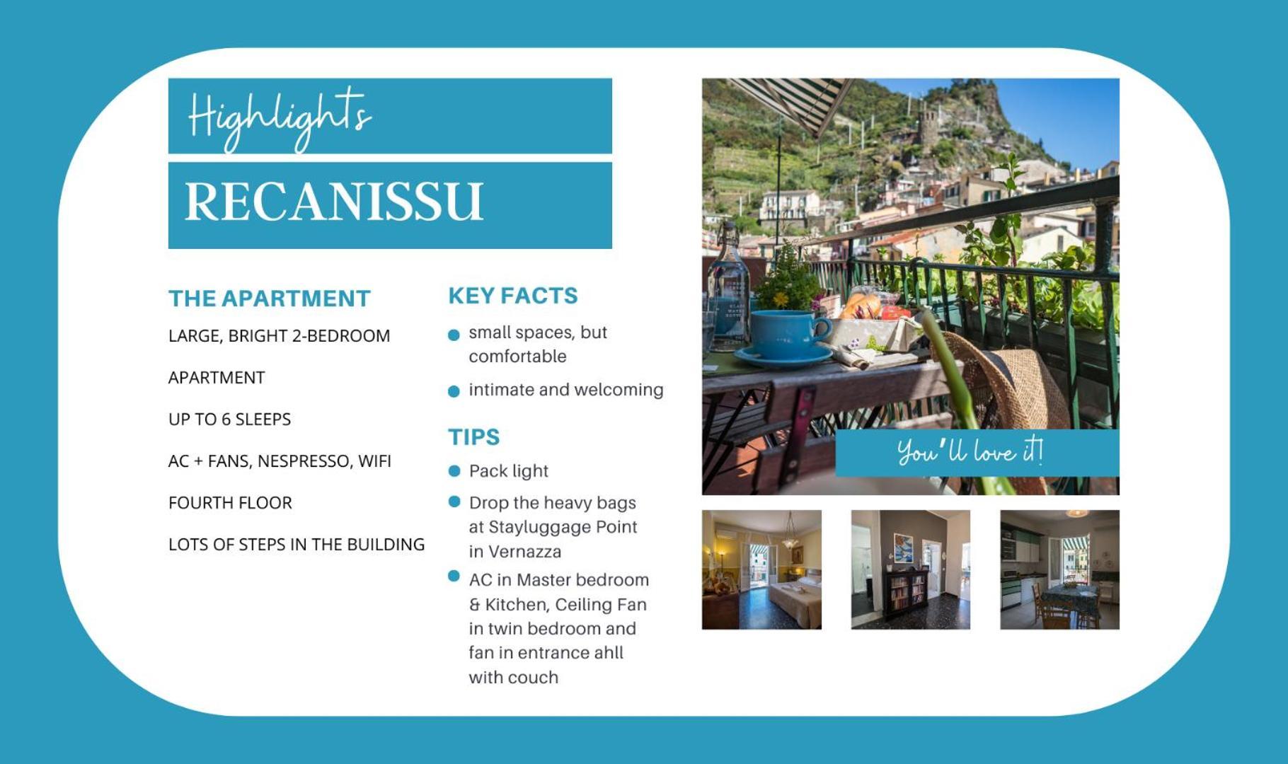 Recanissu Apartment With Balcony & Ac Vernazza Exterior foto